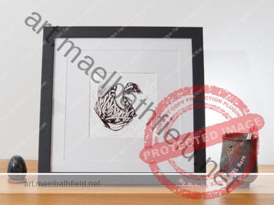 Creation n°10 fine art print 2/30 black wooden frame 30*30cm
