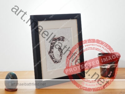 Creation n°21 fine art print 1/30 black wooden frame 20*20cm
