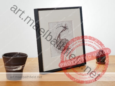 Creation n°26 fine art print 1/30 black aluminium frame 20*20cm