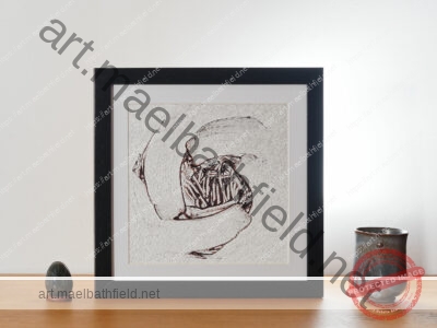 Creation n°67 fine art print 1/12 black wooden frame 30*30cm